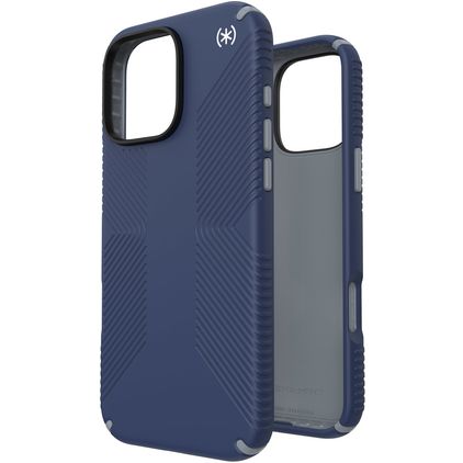 Speck Presidio2 Grip Coque iPhone 16 Pro Max Coque arrière Rigide Anti-Chocs - Coastal Blue