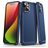 Mobigear Slim Armor Coque iPhone 15 Plus Coque arrière Rigide Anti-Chocs - Bleu Marin