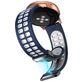 Mobigear Sport Plus Mag Bracelet Silicone Smartwatch Fermeture magnétique - Connexion universelle de 20 mm - Blanc / Dark Blue