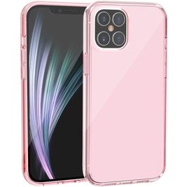 Mobigear Crystal Coque iPhone 12 Pro Coque arrière Rigide - Rose