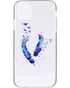 Mobigear Design Coque iPhone 11 Pro Max Coque arrière en TPU Souple - La plume