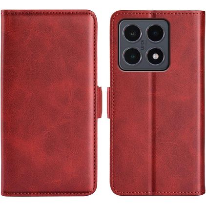 Mobigear Slim Magnet Housse Xiaomi 15T Etui Porte-Monnaie - Rouge