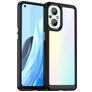 Mobigear Crystal OPPO Reno 7 Lite Plastique rigide Coque arrière - Transparent / Noir