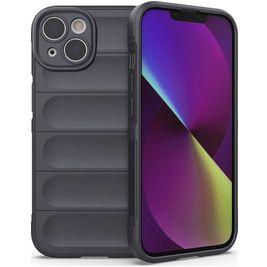 Mobigear Bumpy Coque iPhone 14 Coque arrière en TPU Souple - Charcoal