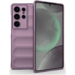 Mobigear Bumpy Coque Samsung Galaxy S25 Ultra Coque arrière en TPU Souple - Violet