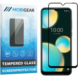 Mobigear Premium Wiko View 4 Lite Verre trempé Protection d'écran - Compatible Coque - Noir