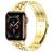 Mobigear Monaco Bracelet Acier Apple Watch Fermeture boucle déployante - 49/46/45/44 mm - Or