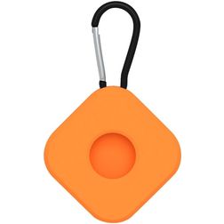 Mobigear Square Key Coque Apple AirTag Porte-clés en Silicone Souple - Orange