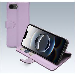 Mobilize Premium Gelly Housse iPhone 16e Etui Porte-Monnaie - Violet