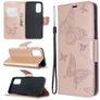 Mobigear Butterfly Housse Samsung Galaxy S20 Etui Porte-Monnaie - Rose doré