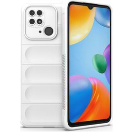 Mobigear Bumpy Coque Xiaomi Redmi 10C Coque arrière en TPU Souple - Blanc