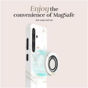 MIO Holder MagSafe Bague téléphone - White Marble Universel