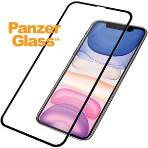 PanzerGlass Edge to Edge iPhone 11 Verre trempé Protection d'écran Confidentialité - Compatible Coque - Noir