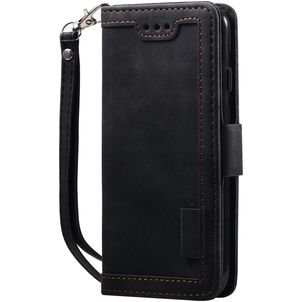 Mobigear Two Tone Housse iPhone SE (2020) Etui Porte-Monnaie - Noir