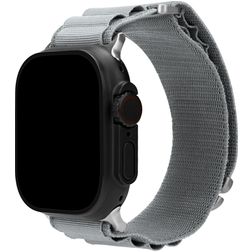 Mobilize Alpine Bracelet Nylon Apple Watch Fermeture boucle ardillon - 49/46/45/44 mm - Light Grey