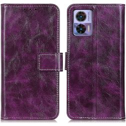 Mobigear Basic Housse Motorola Edge 30 Neo Etui Porte-Monnaie - Violet