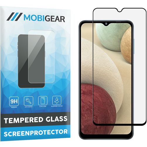 Mobigear Premium Samsung Galaxy A12 Verre trempé Protection d'écran - Compatible coque - Noir