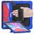 Mobigear SureGrip Xtreme Coque iPad Air 13 Pouces (2025) Coque arrière en Plastique rigide,Silicone + Porte-crayon + Bandoulière + Support Amovible - Dark Blue