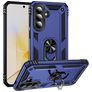 Mobigear Armor ring Samsung Galaxy A57 Plastique rigide Coque arrière Antichoc avec bague de maintien - Bleu