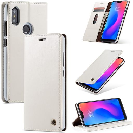 Caseme 003 Housse Xiaomi Redmi 6 Pro Etui Porte-Monnaie - Blanc