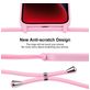 Mobigear Lanyard iPhone 14 Plus Coque avec cordon en Silicone - Rose