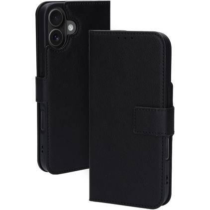 Mobiparts Classic Wallet MagSafe Housse iPhone 16 Plus MagSafe Etui Porte-Monnaie - Noir