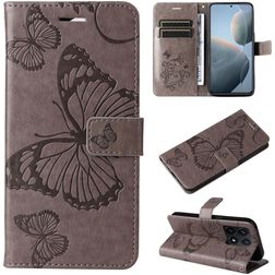 Mobigear Butterfly Housse Xiaomi 14T Etui Porte-Monnaie - Gris