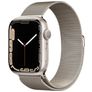 Mobigear Loop Bracelet Milanais pour Apple Watch Fermeture magnétique - 49/46/45/44 mm - Lumière stellaire