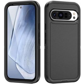 Mobigear Rugged Coque Google Pixel 9 Pro Coque arrière Rigide Anti-Chocs - Noir