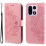 Mobigear Flowers Housse OnePlus 15 Etui Porte-Monnaie - Rose doré