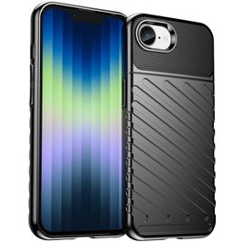 Mobigear Groove Coque iPhone 17e Coque arrière en TPU Souple - Noir
