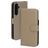 Mobiparts Housse Samsung Galaxy A35 Etui en Cuir Véritable Porte-Monnaie - Taupe