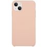 Mobigear Rubber Touch Coque iPhone 15 Plus Coque arrière en Silicone - Rose pastel