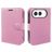 Mobigear Classic Housse iPhone Duo Etui Porte-Monnaie - Rose