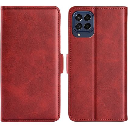 Mobigear Slim Magnet Housse Samsung Galaxy M53 Etui Porte-Monnaie - Rouge