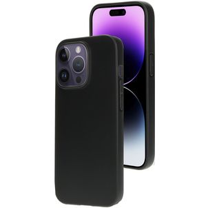 Mobiparts Classic Coque iPhone 14 Pro Coque arrière en TPU Souple - Matt Black