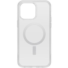 OtterBox Symmetry Plus Coque Transparente iPhone 14 Pro Max MagSafe Coque arrière Rigide Anti-Chocs - Transparent