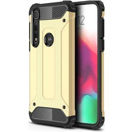 Mobigear Outdoor Coque Motorola Moto G8 Plus Coque arrière Rigide Anti-Chocs - Or