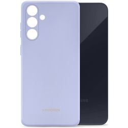 Mobilize Rubber Gelly Coque Samsung Galaxy A35 Coque arrière en TPU Souple - Pastel Purple