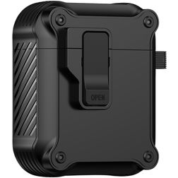 Mobigear Armor Clip Coque Apple AirPods 1 Coque Rigide - Noir