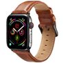 Mobigear Bologna Bracelet Cuir Apple Watch Fermeture boucle ardillon - 49/46/45/44 mm - Marron