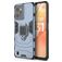 Mobigear Armor Ring Realme C31 Plastique rigide Coque arrière Antichoc avec bague de maintien - Bleu