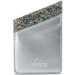 My Style Sticky Card - Porte Cartes en - 2 Cartes - Argent