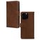 Mobilize Wallet Housse iPhone 16 Pro Max Etui en Cuir Véritable Porte-Monnaie - Marron