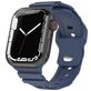 Mobigear Sport Armor Bracelet Silicone Apple Watch Fermeture à clou et passant - 42/41/40/38 mm - Bleu