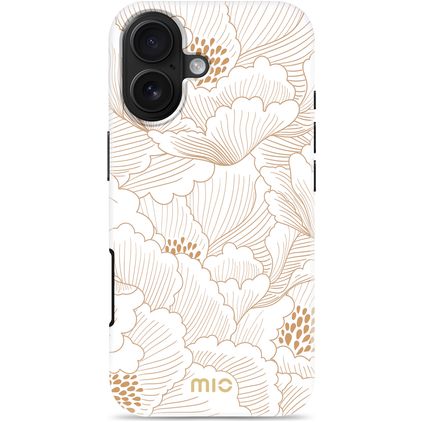 MIO Coque iPhone 17 MagSafe Coque arrière Rigide - White Roses