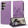 Mobigear Flowers Housse Samsung Galaxy S25 Ultra Etui Porte-Monnaie - Violet