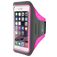 Mobiparts Comfort Fit Brassard Téléphone iPhone 8 Brassard Coque de Sport en Neoprène - Neon Pink