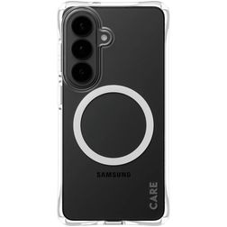 CARE by PanzerGlass Fashionable Coque Transparente Samsung Galaxy S26 MagSafe Coque arrière en Silicone - Transparent