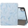 Mobigear Tri-Fold Marble Coque iPad Air 11 Pouces (2024) Etui + Porte-crayon - Bleu